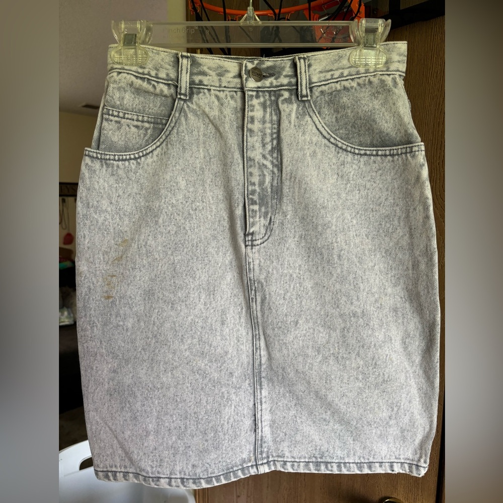 Vintage 90s Stefano denim Jean skirt size 6